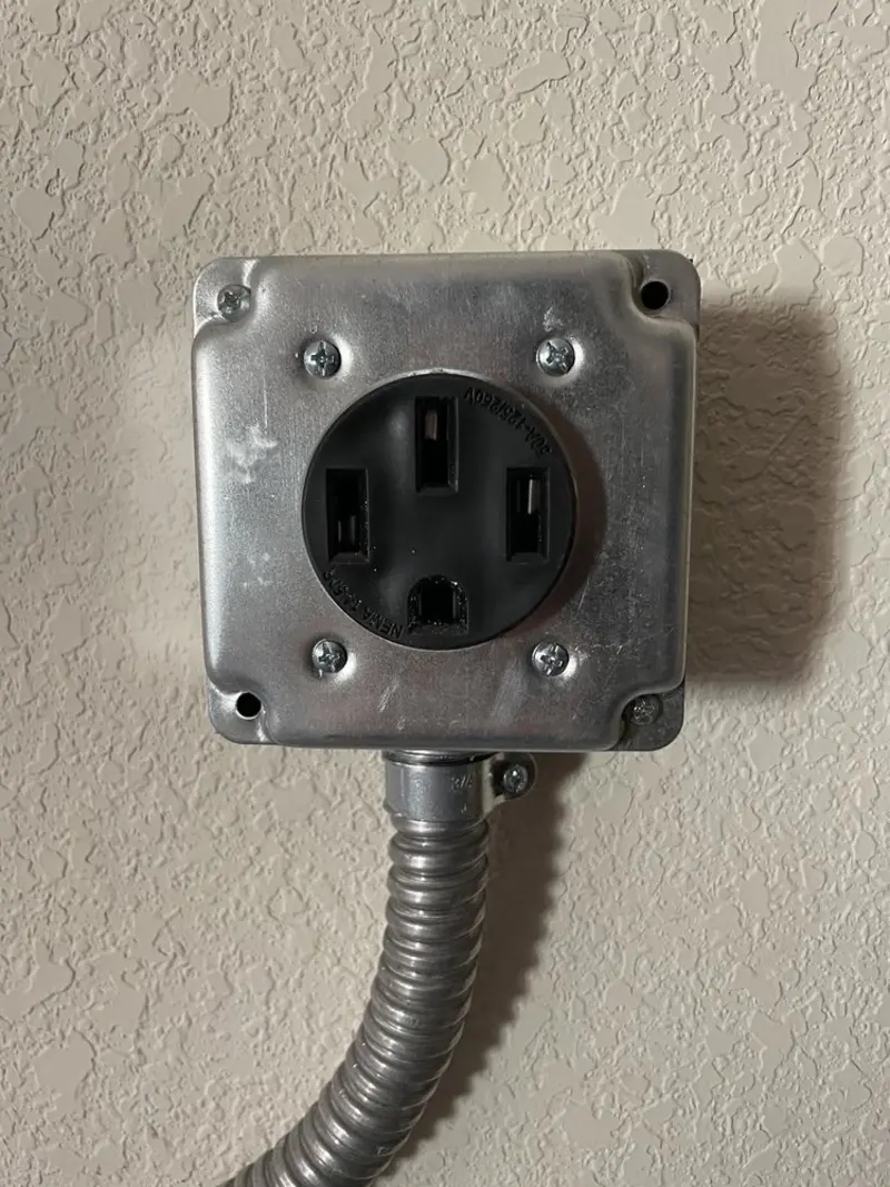 NEMA 14-50 outlet installed for Smart Home Electrical in Kenner